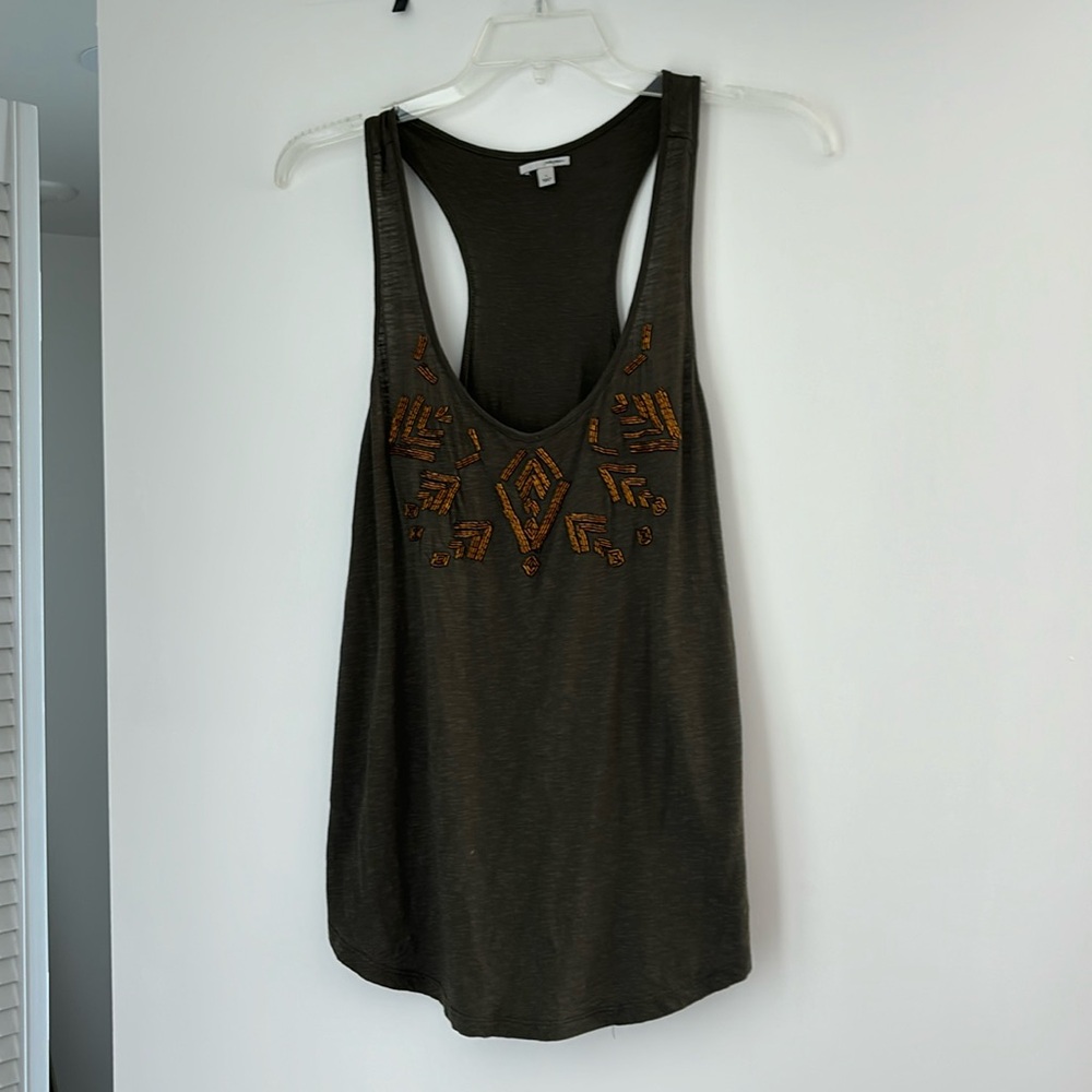Halogen Size L beaded tank top